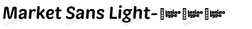 Market Sans Light字体转换